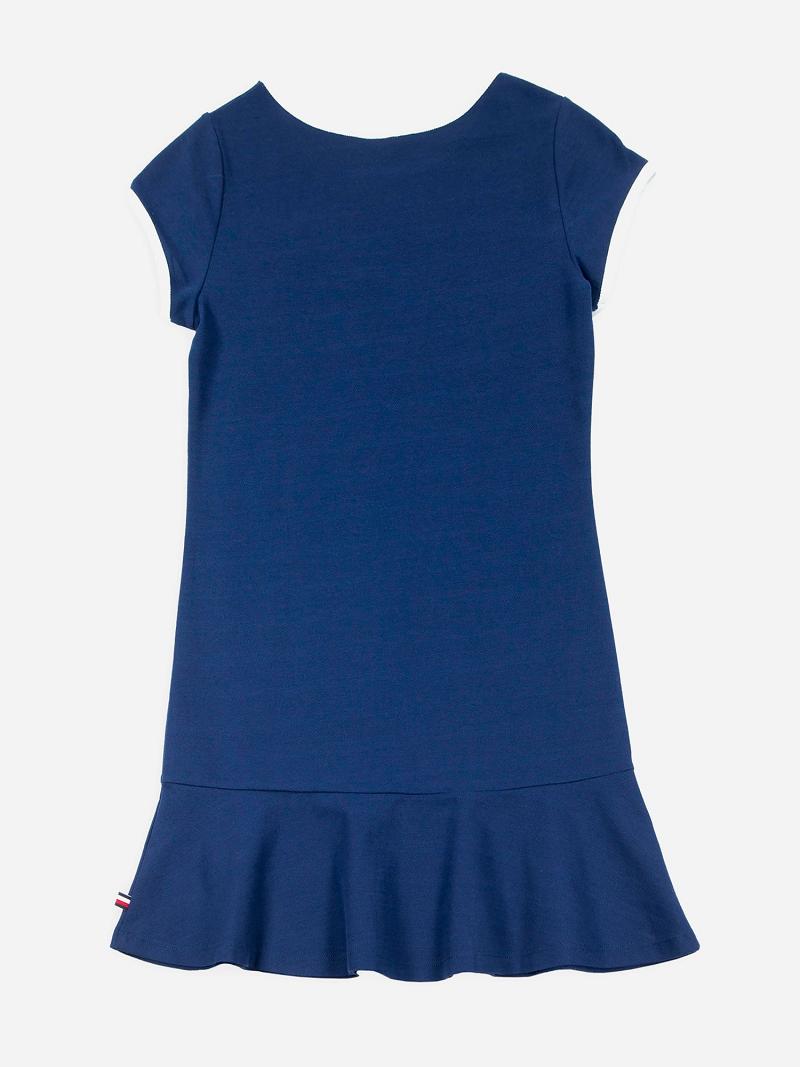 Dresses Tommy Hilfiger Flag Niños Azules | CL_G1056