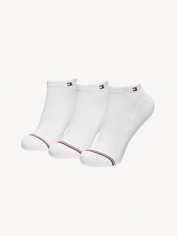 Calcetines Tommy Hilfiger Ankle 3PK Mujer Blancas | CL_W21655