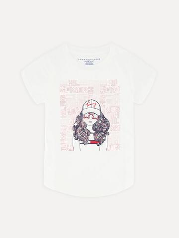 Camiseta Tommy Hilfiger Big Sparkle Niños Blancas | CL_G1234