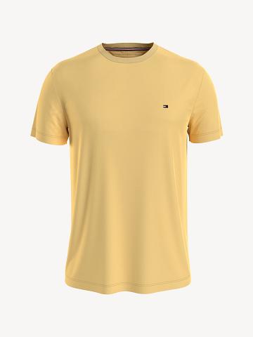 Camiseta Tommy Hilfiger Essential Solid Hombre Amarillo | CL_M31033