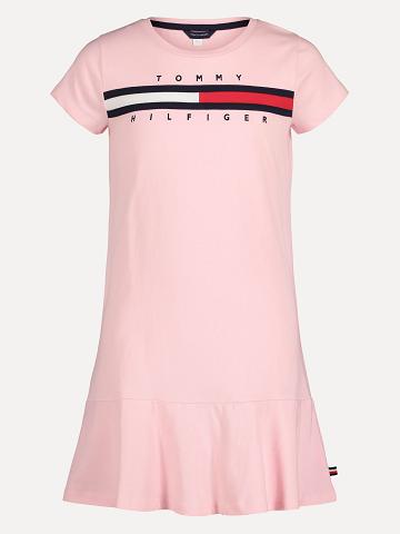Dresses Tommy Hilfiger Little Essential T-Shirt Niños Rosas | CL_G1065