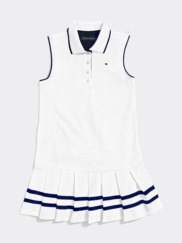 Dresses Tommy Hilfiger Sin Manga Tenis Niños Blancas | CL_G1082