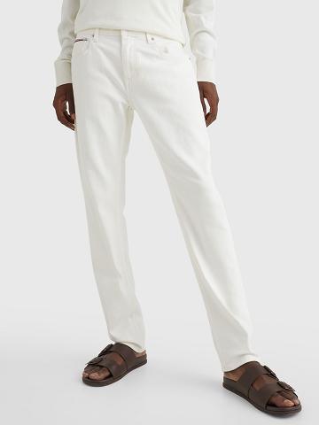 Jeans Tommy Hilfiger Denton straight fit white Hombre Blancas | CL_M31365