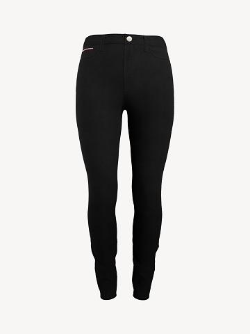 Pantalones Tommy Hilfiger Essential High-Rise Skinny Mujer Negras | CL_W21239