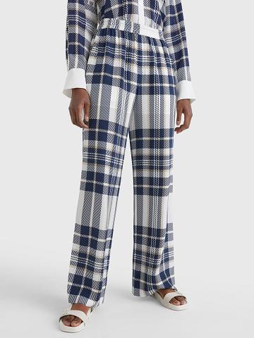 Pantalones Tommy Hilfiger Icon Silk Pull-On Stewart Tartan Mujer Azules | CL_W21245