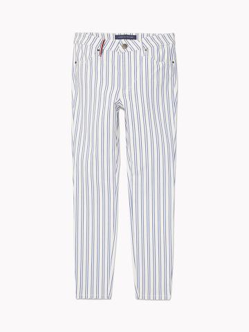 Pantalones Tommy Hilfiger Retro Stripe Mujer Blancas | CL_W21251